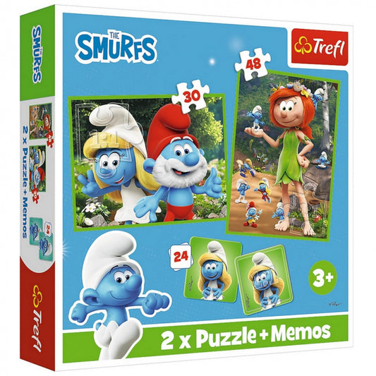 Trefl Puzzle 2 in 1 The Smurfs 30 to 48 Pieces
