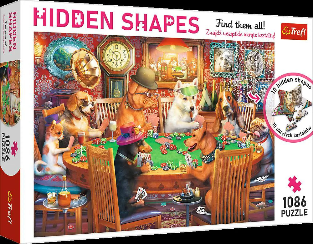 Trefl Hidden shapes Games night Puzzle 1000 Pieces