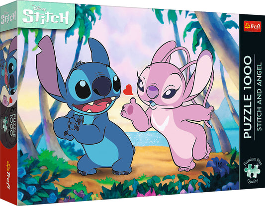 Trefl Puzzle Premium Plus: Stitch & Angel 1000 Pieces