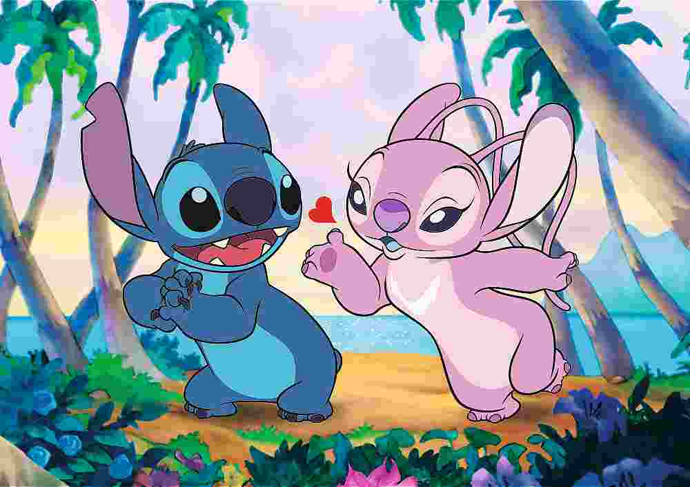 Trefl Puzzle Premium Plus: Stitch & Angel 1000 Pieces