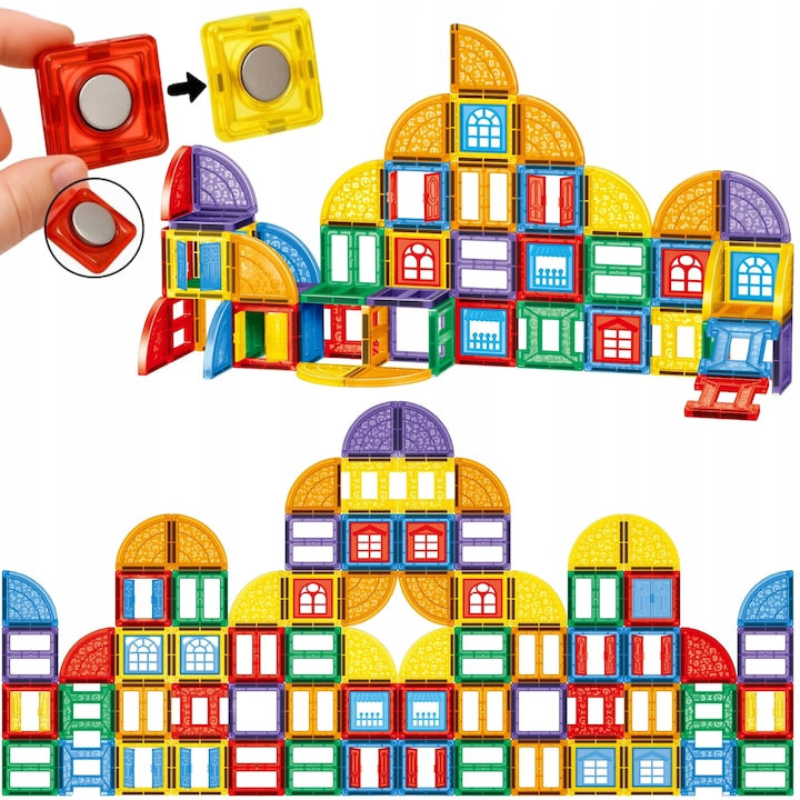 WOOPIE 3D Magnetic Building Blocks – 100 Pieces