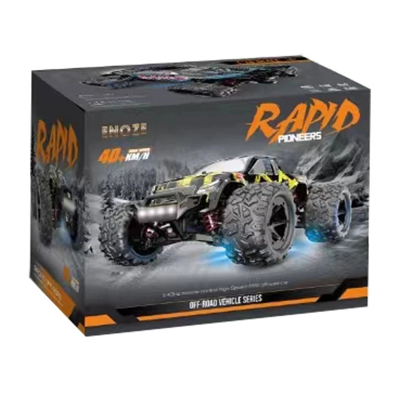 Enoze Rapid Pioneers RC Basher Car 1:18 4WD – 40 km/h High-Speed Off-Road Monster Truck