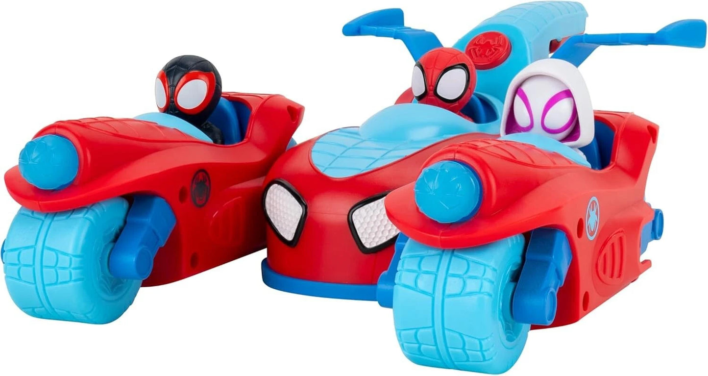 Marvel Spidey & His Amazing Friends Spidey Team Split Racer Transforming Vehicle
