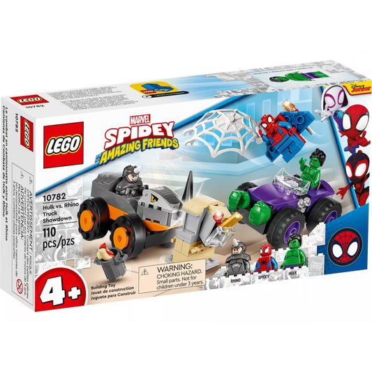 LEGO Spiderman Hulk Vs. Rhino Truck Showdown