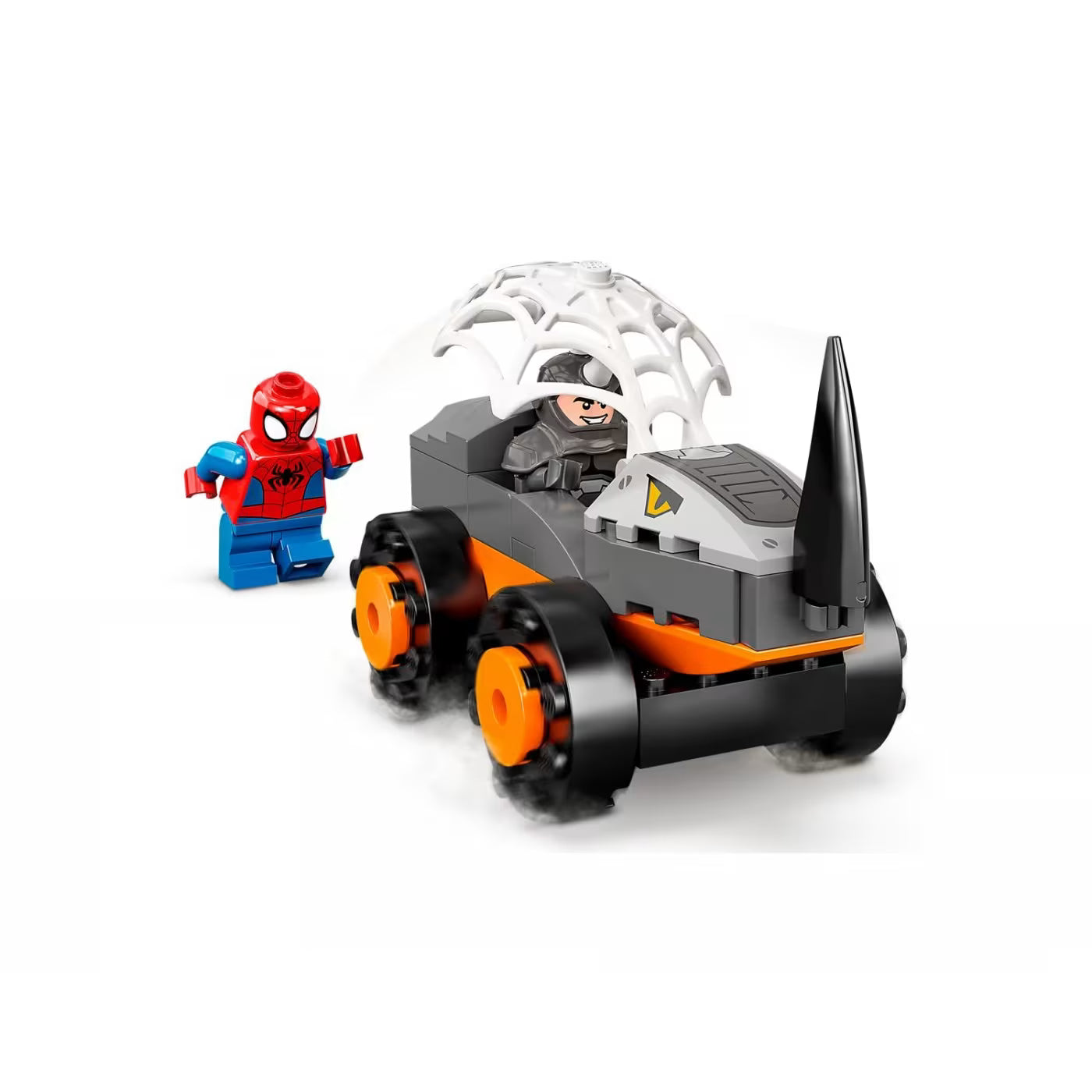 LEGO Spiderman Hulk Vs. Rhino Truck Showdown