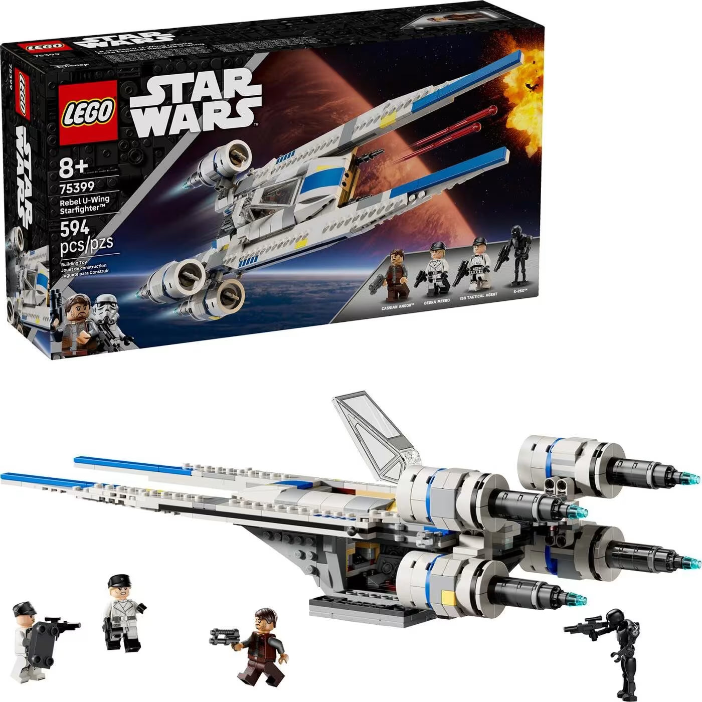 LEGO Star Wars Rebel U-Wing Starfighter 75399 – 594 Pieces