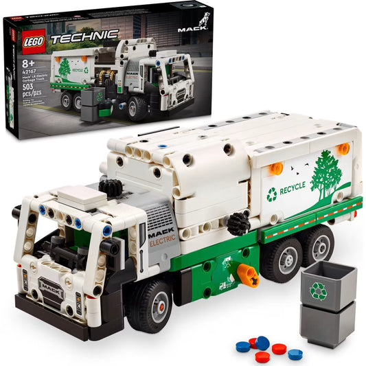 Lego Technic Mack® LR Electric Garbage Truck, 503 pcs