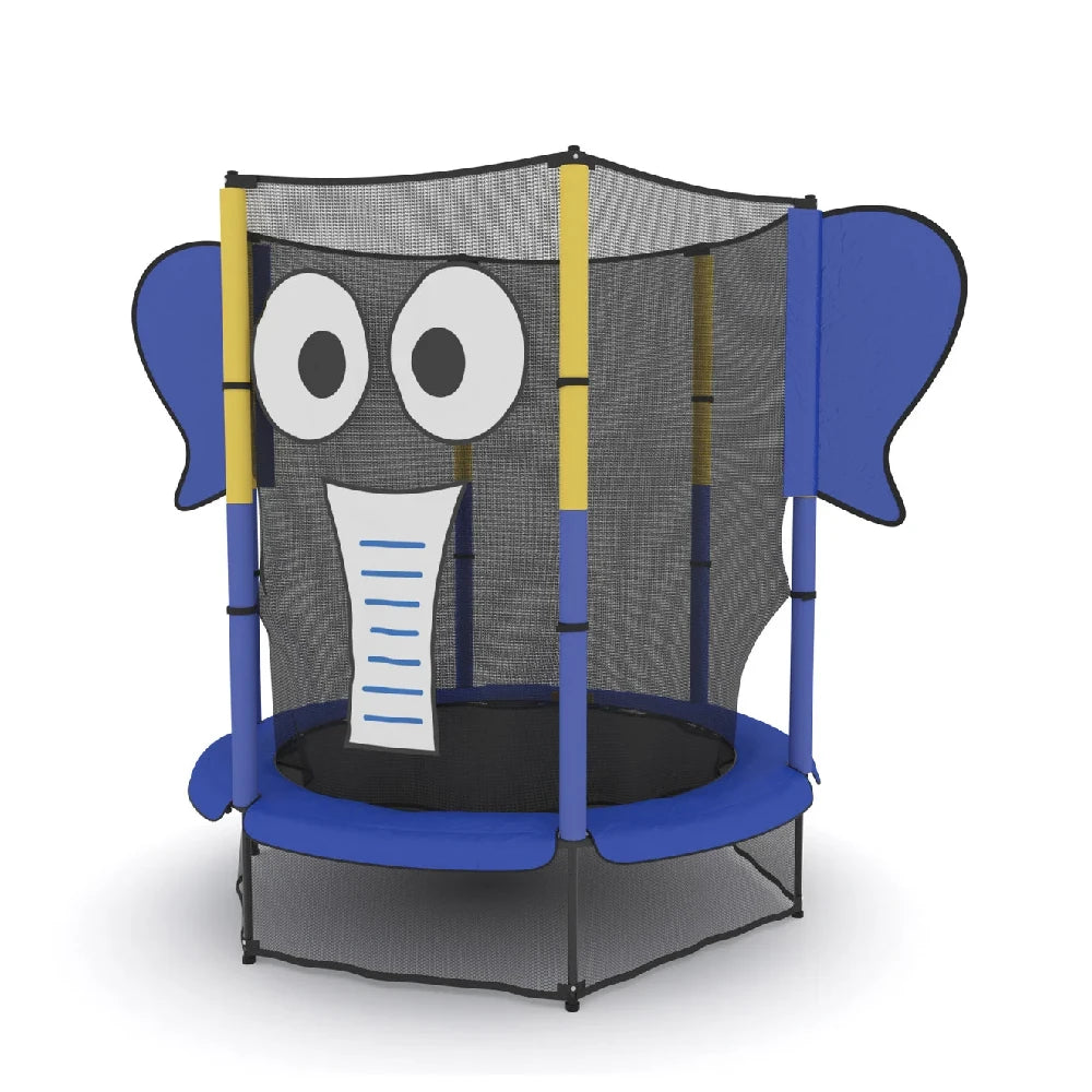 Trampoline Elephant Design with Safety Net 55"
